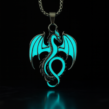 Skyflame Crest --- Nightglyphs Luminescent Necklace