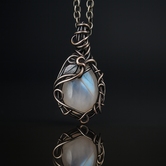 Luna's Whisper Moonstone Pendant for Women