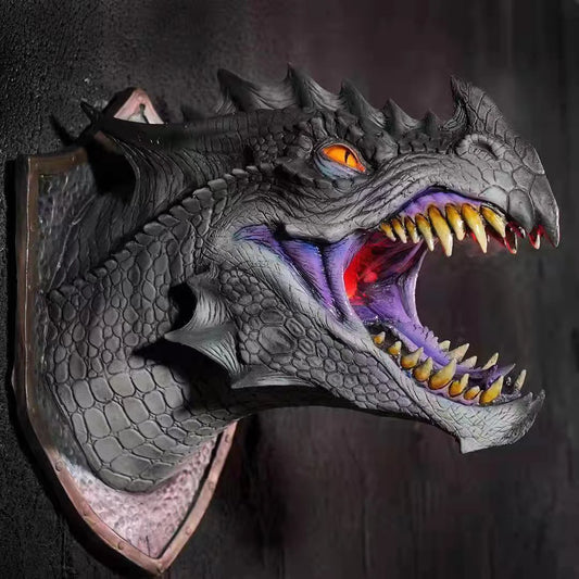 Embermaw Mounted Dragon Head Wall Decoration