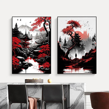 Mythika Nihon Japanese Landscape Canvas