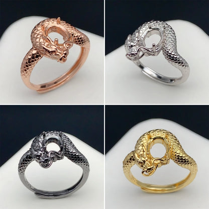Hoardheart Unisex Inlay Gem Holder Ring