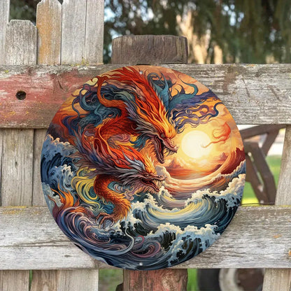 Searing Currents 2D Decorative Aluminum Plaque