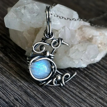Luna's Whisper Moonstone Pendant for Women