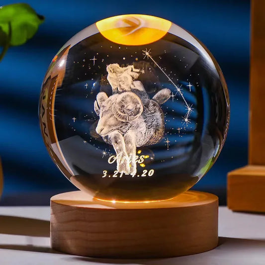 Zodiara Sphere LED Crystal Ball with Zodiac Sign Display