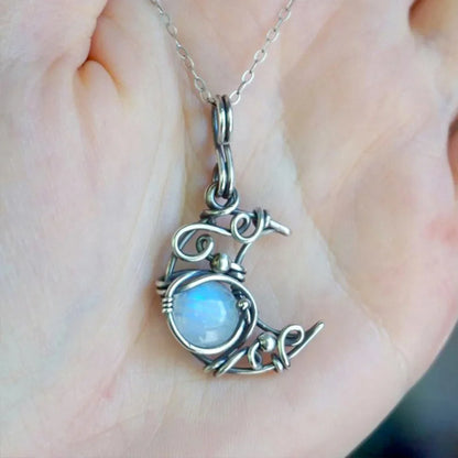 Luna's Whisper Moonstone Pendant for Women