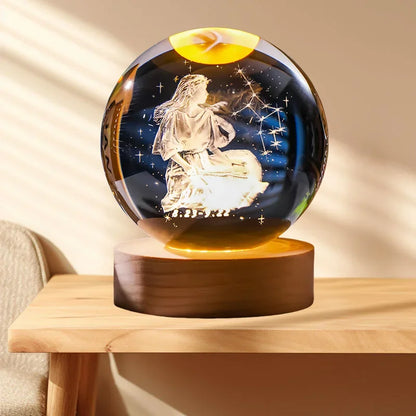 Zodiara Sphere LED Crystal Ball with Zodiac Sign Display