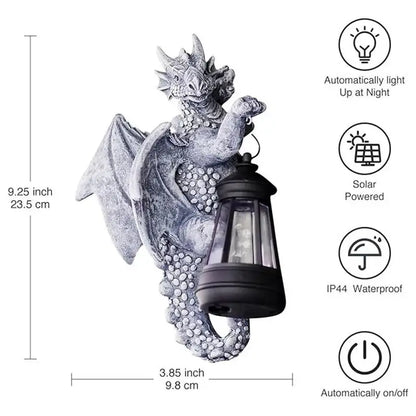 Dusklight Drake Solar-Powered Outdoors Garden Lamp