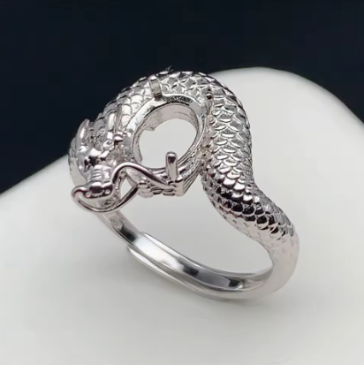 Hoardheart Unisex Inlay Gem Holder Ring