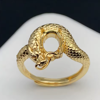 Hoardheart Unisex Inlay Gem Holder Ring