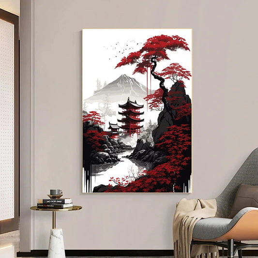 Mythika Nihon Japanese Landscape Canvas