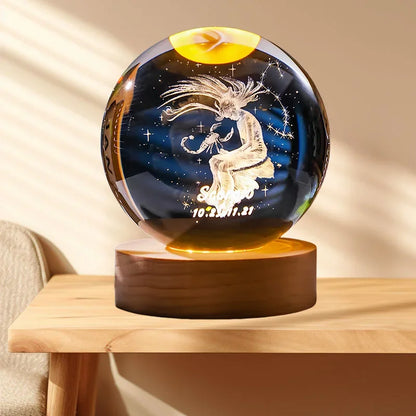 Zodiara Sphere LED Crystal Ball with Zodiac Sign Display