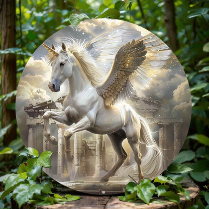 The Dawnborne Charger 2D Decorative Aluminum Plaque