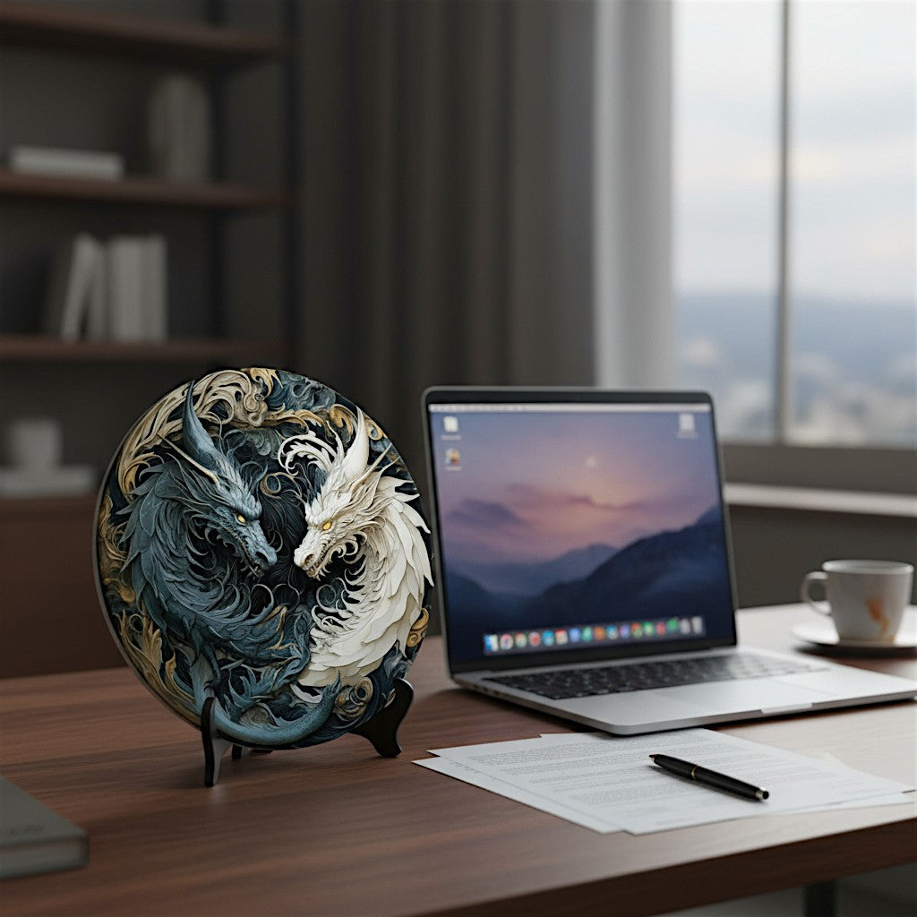 The Balance of Shadows 2D Decorative Aluminum Plaque