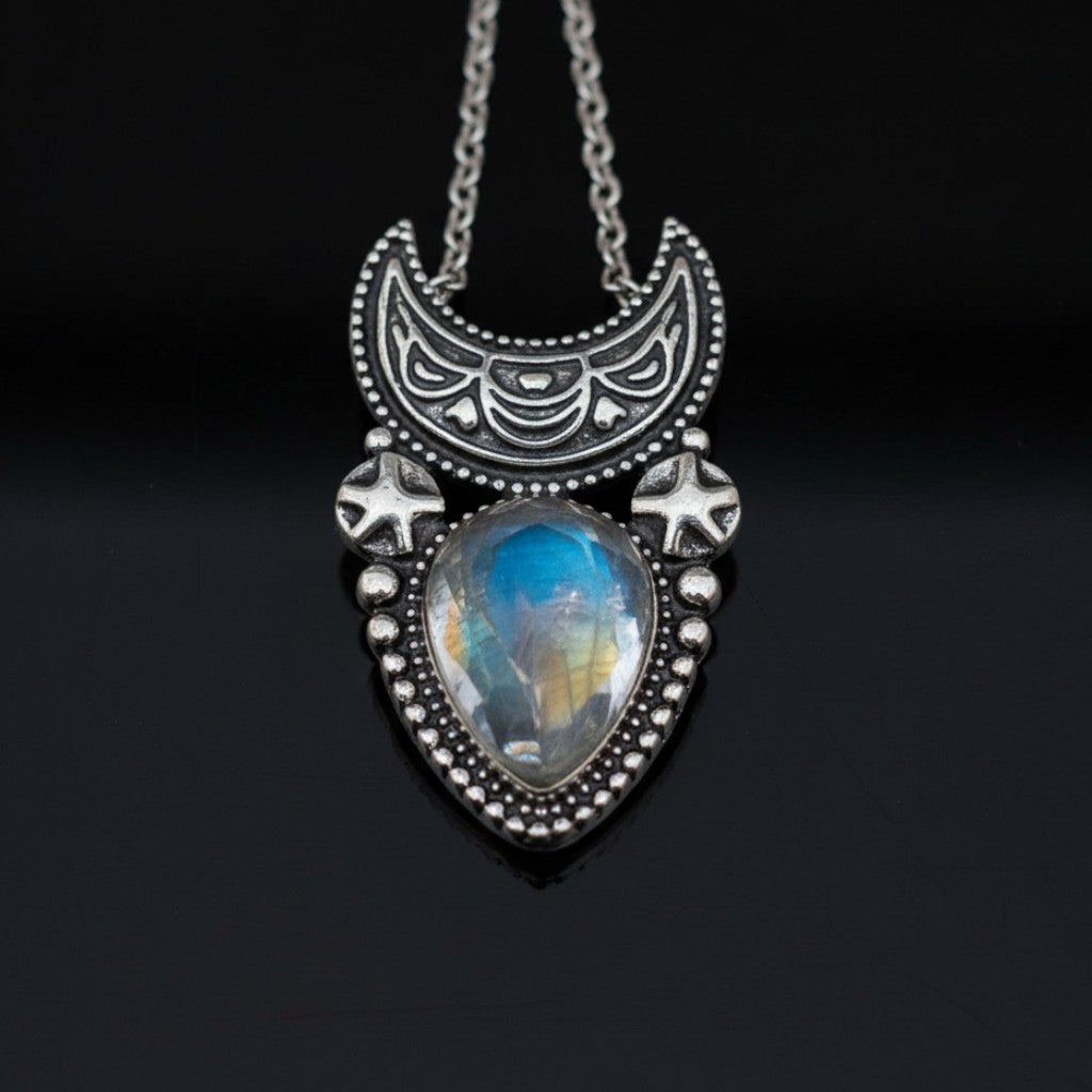 Luna's Whisper Moonstone Pendant for Women