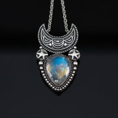 Luna's Whisper Moonstone Pendant for Women