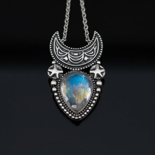 Luna's Whisper Moonstone Pendant for Women