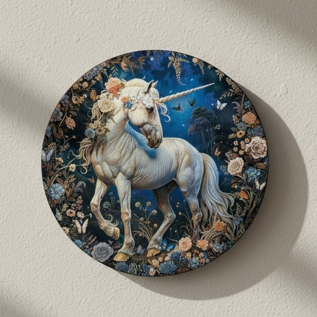 Moonblossom Mare 2D Decorative Aluminum Plaque