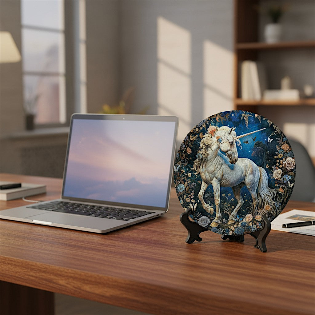 Moonblossom Mare 2D Decorative Aluminum Plaque