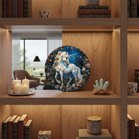 Moonblossom Mare 2D Decorative Aluminum Plaque