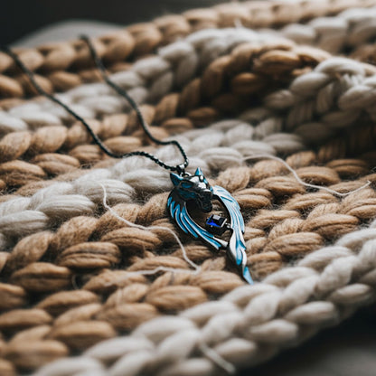 Moonfang Totem --- Nightglyphs Luminescent Necklace
