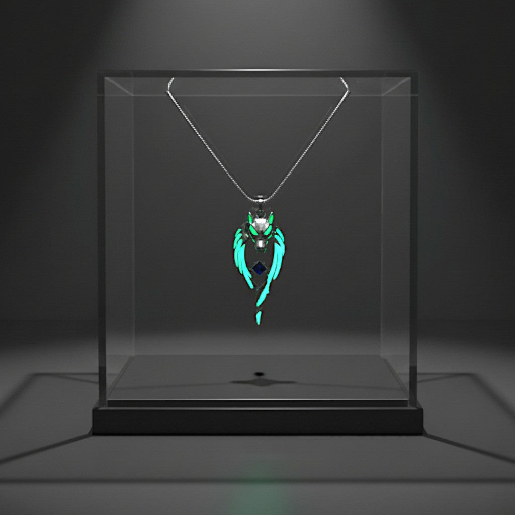 Moonfang Totem --- Nightglyphs Luminescent Necklace