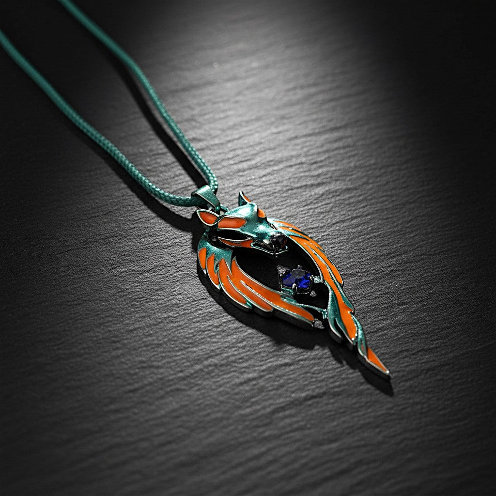 Moonfang Totem --- Nightglyphs Luminescent Necklace
