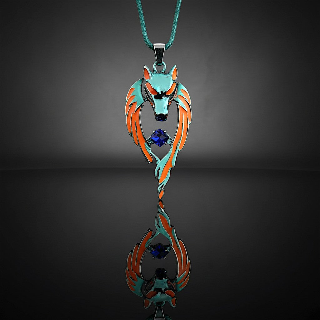 Moonfang Totem --- Nightglyphs Luminescent Necklace