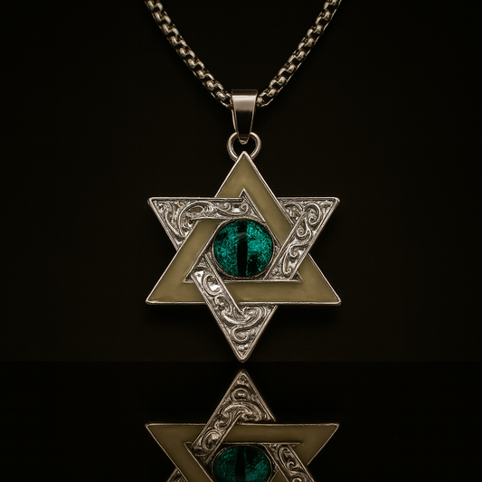 Hexaether Sigil --- Nightglyphs Luminescent Necklace