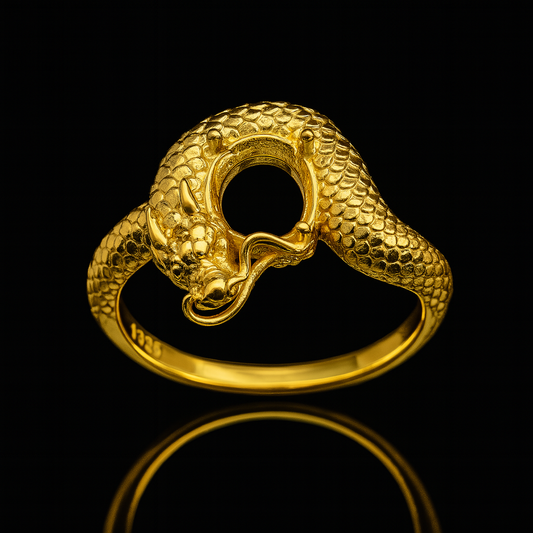 Hoardheart Unisex Inlay Gem Holder Ring