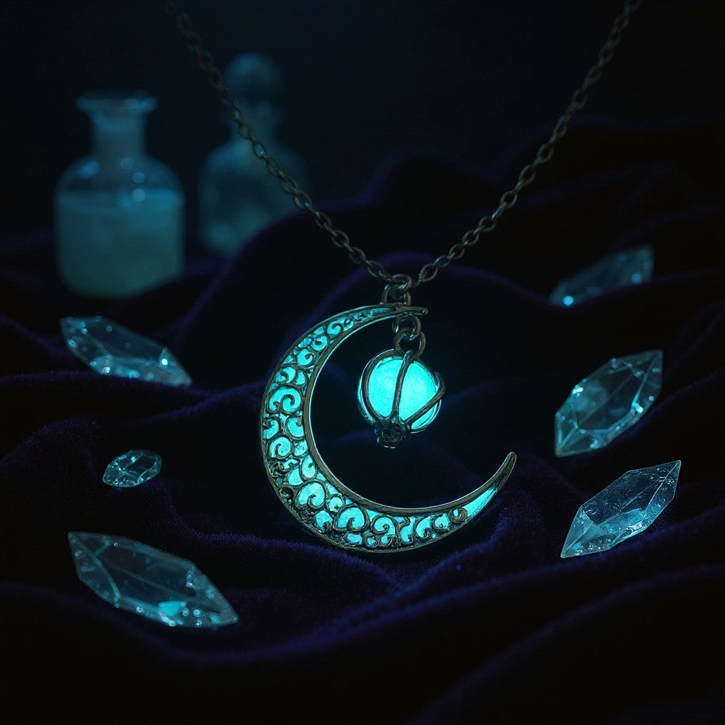 Shadowlune --- Nightglyphs Luminescent Necklace