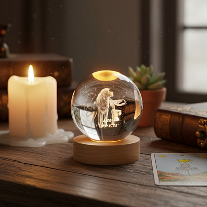 Zodiara Sphere LED Crystal Ball with Zodiac Sign Display