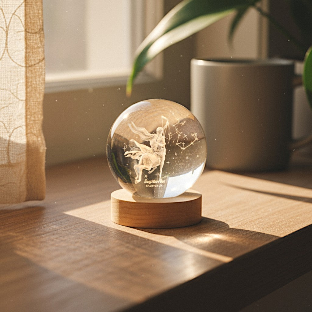 Zodiara Sphere LED Crystal Ball with Zodiac Sign Display